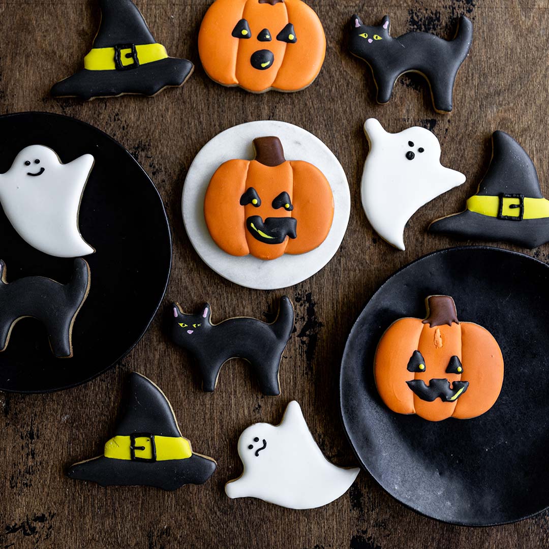 Halloween Decorated Cookie Set